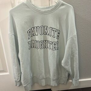 Favorite Daughter Seafoam Sweatshirt Size L